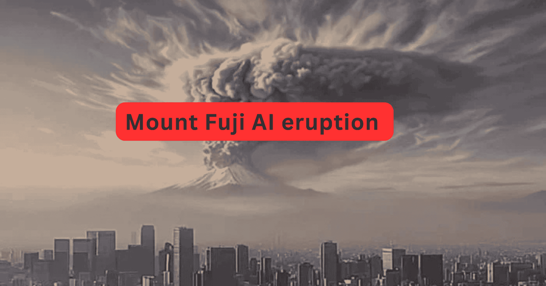 Mount Fuji AI eruption