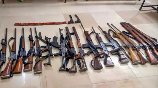 Manipur Police Seize 300+ Weapons in Valley Raids