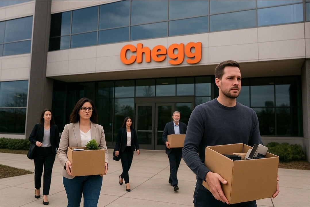 Chegg Cuts Staff, CEO Replaced Amid AI Disruption