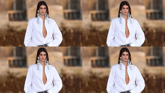 Kaia Gerber's Throwback Tie-Dye Trousers