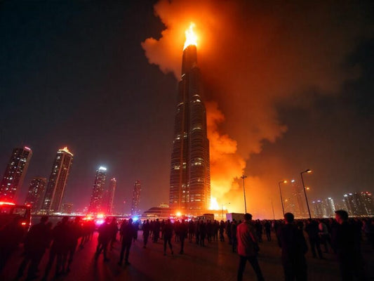 Dubai Marina Tower Engulfed in Flames, Thousands Evacuated